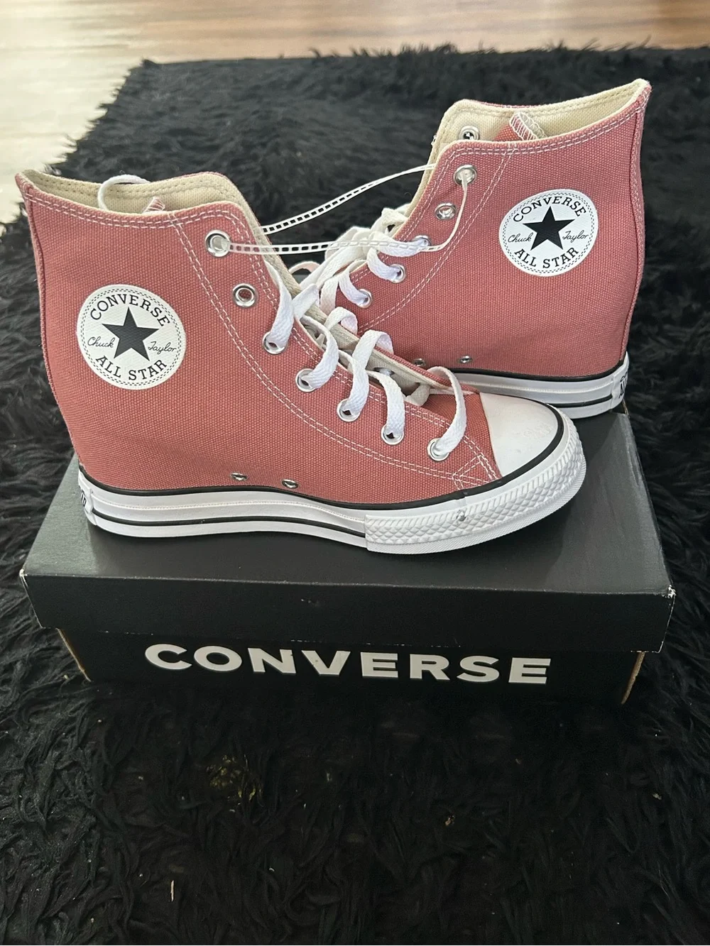 CONVERSE Chuck Taylor all star wedge platform lace up shoes sneakers sz 7.5 new